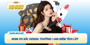 NH88 ưu đãi tháng 11/2025: Thưởng thêm 1.000 điểm tích luỹ